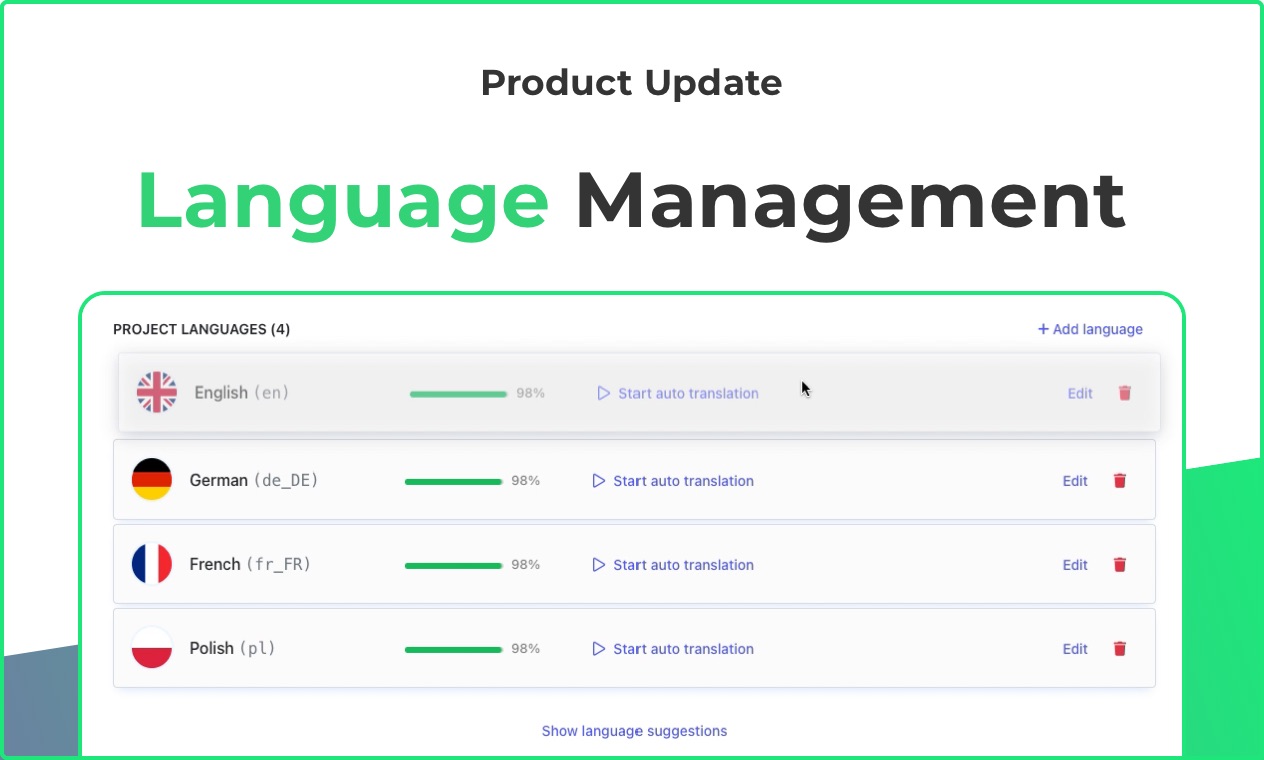 Product Update: Better Language Management