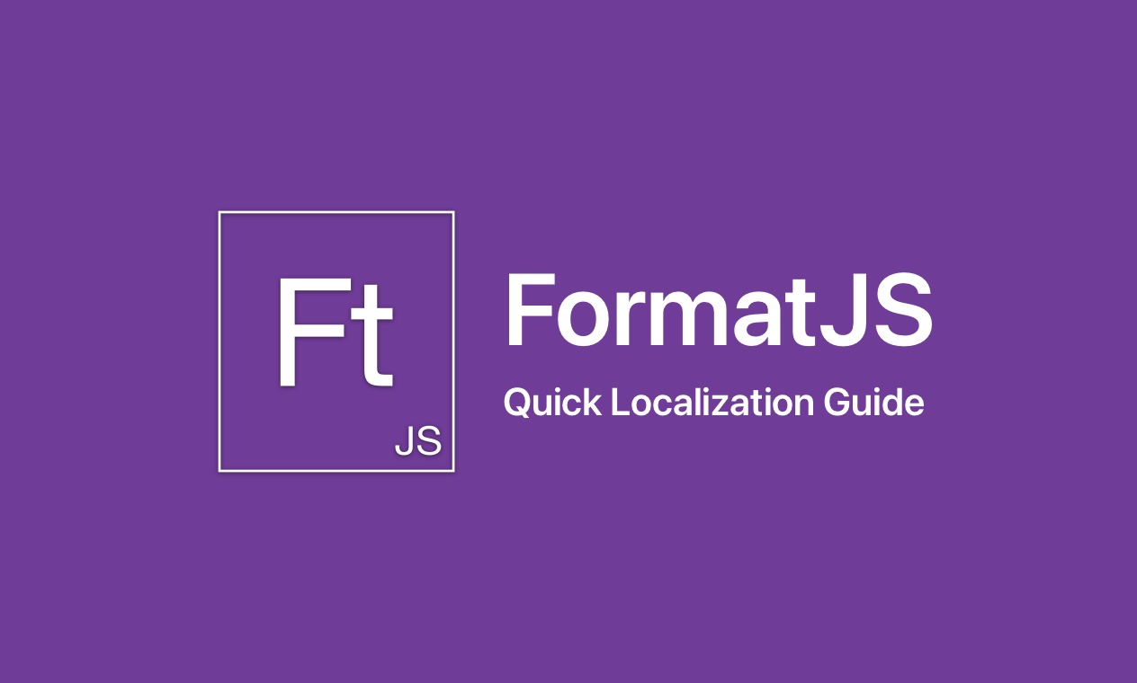 FormatJS and React application localization
