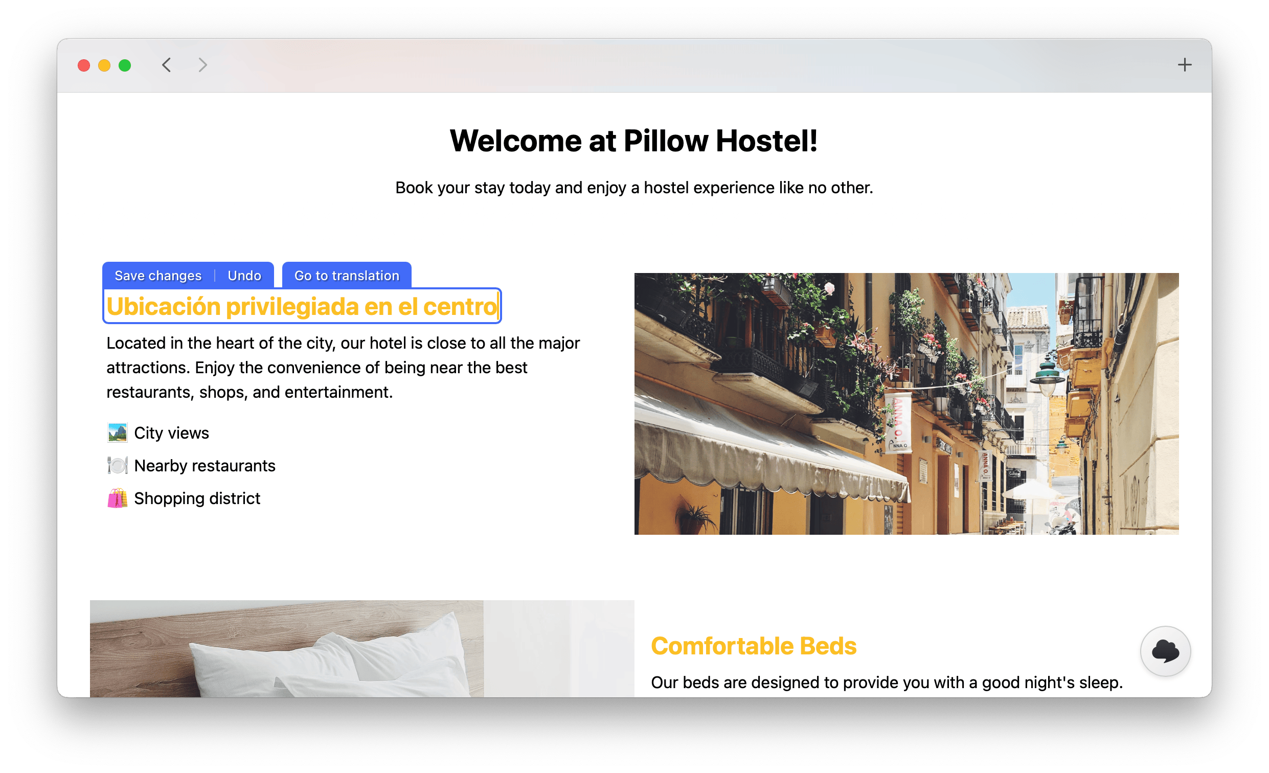 In-Context Editor Screenshot