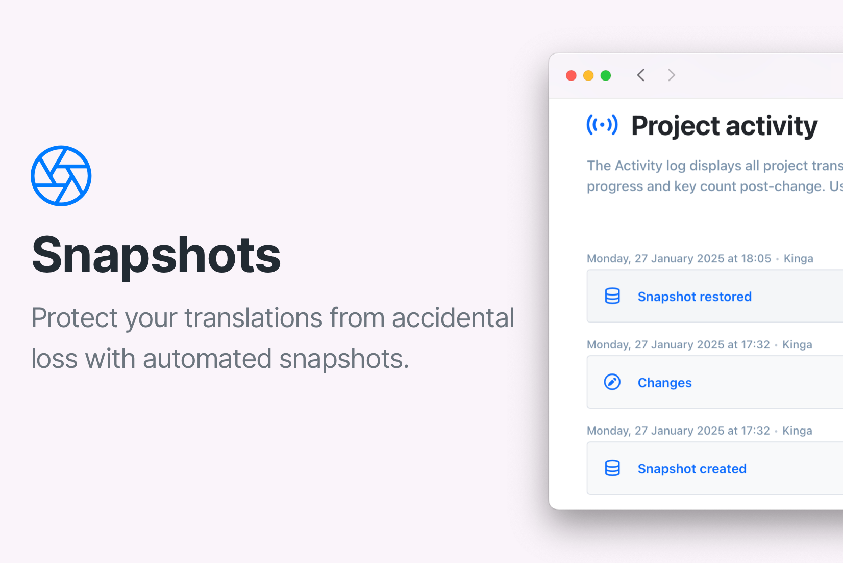 Introducing: Automated snapshots