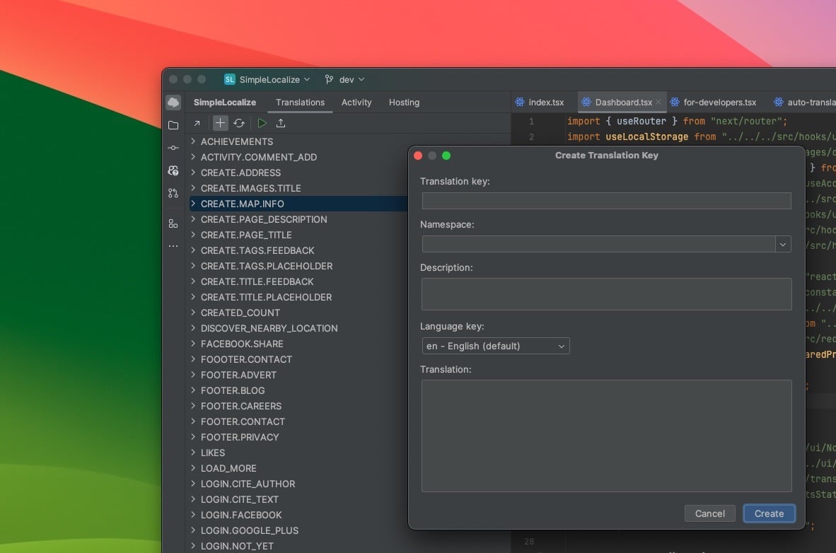 SimpleLocalize plugin for IntelliJ IDEA