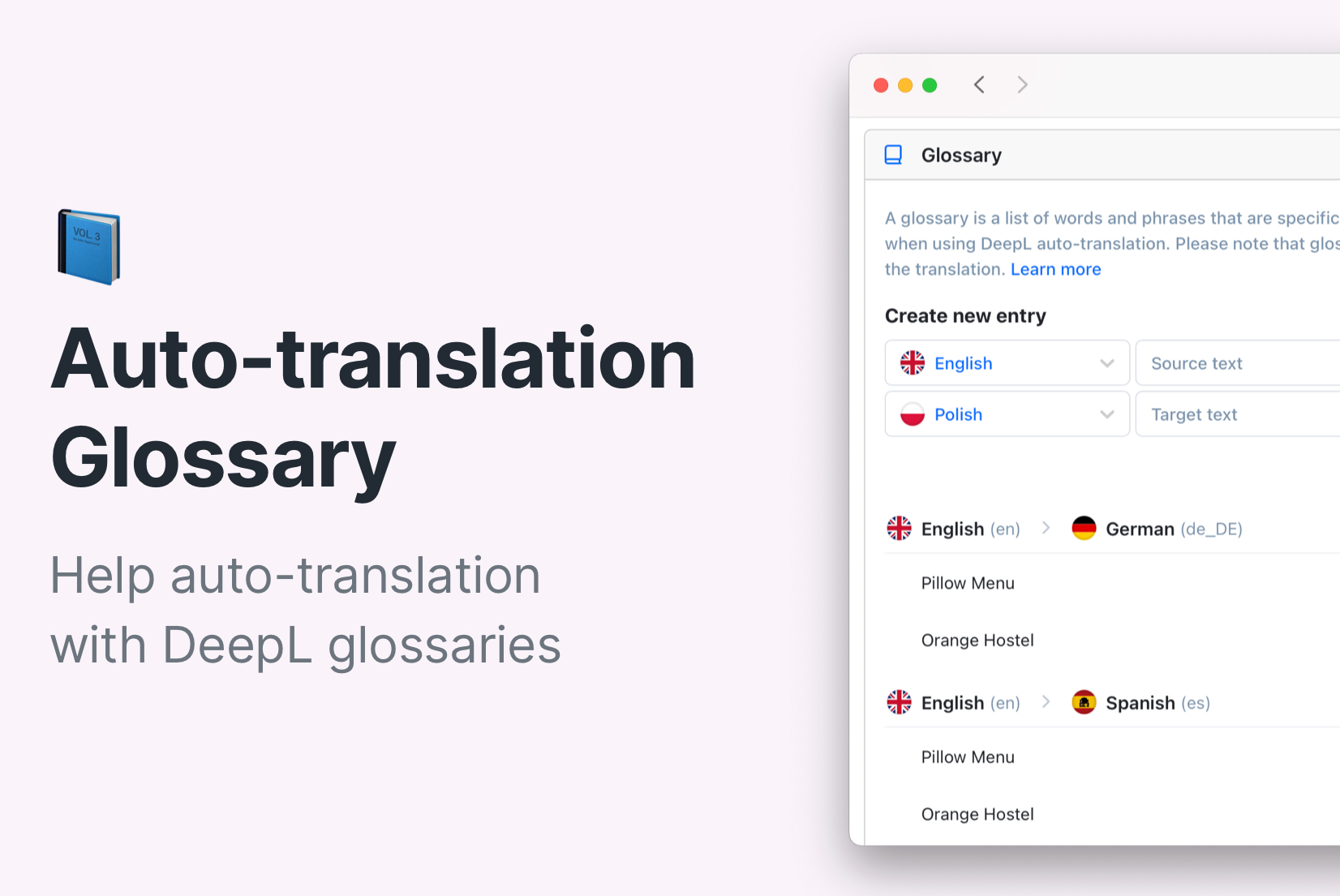 DeepL Glossary in auto-translation: A guide with examples