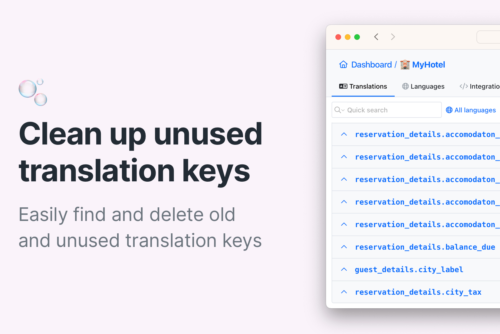 How to find and delete unused translation keys