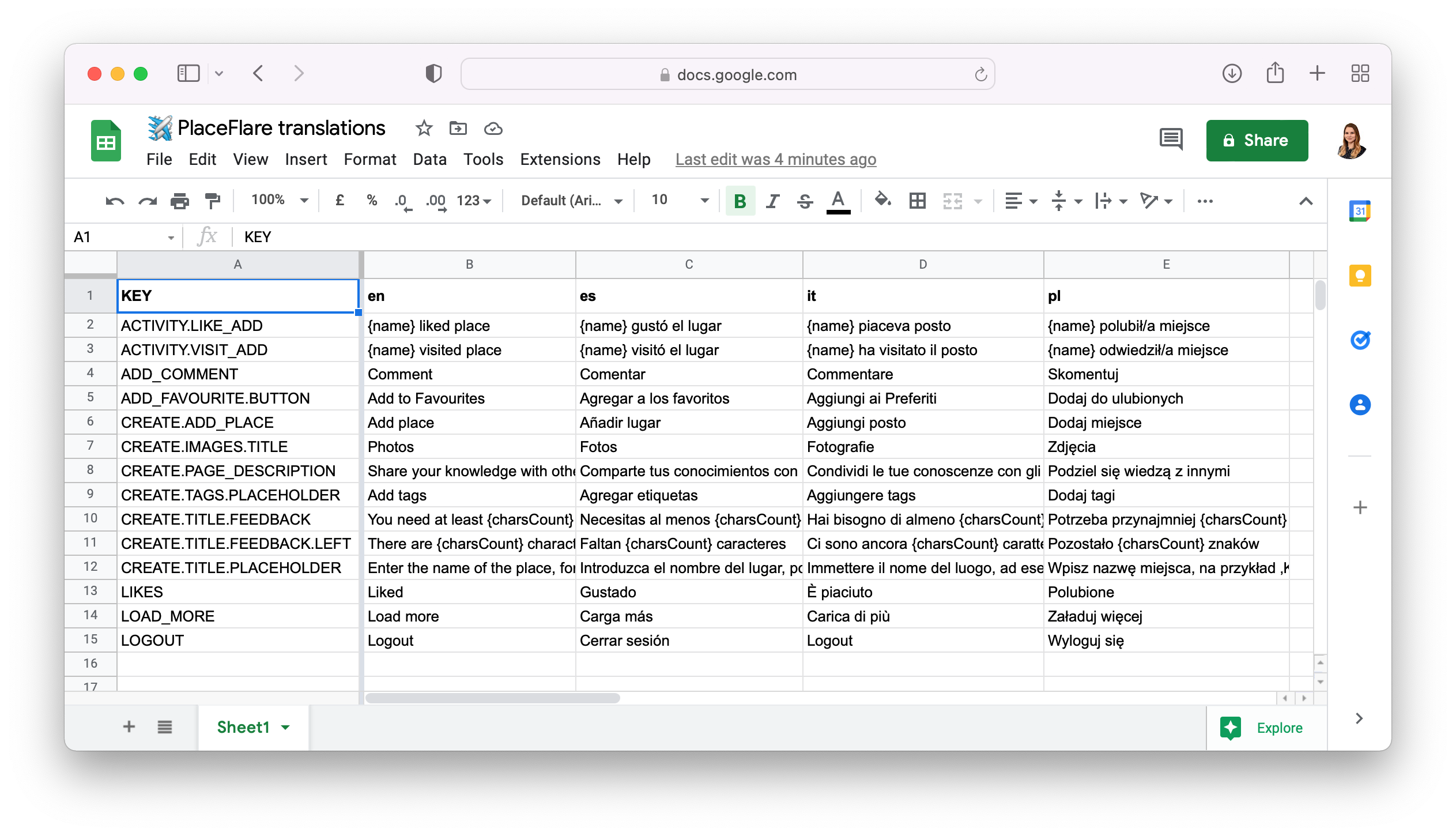 Excel перевод с английского на русский