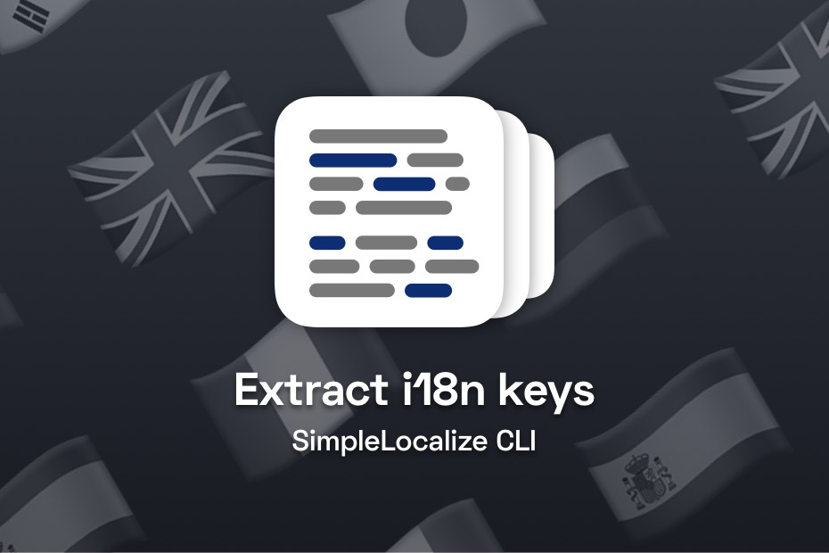 simplelocalize i18n extraction cli