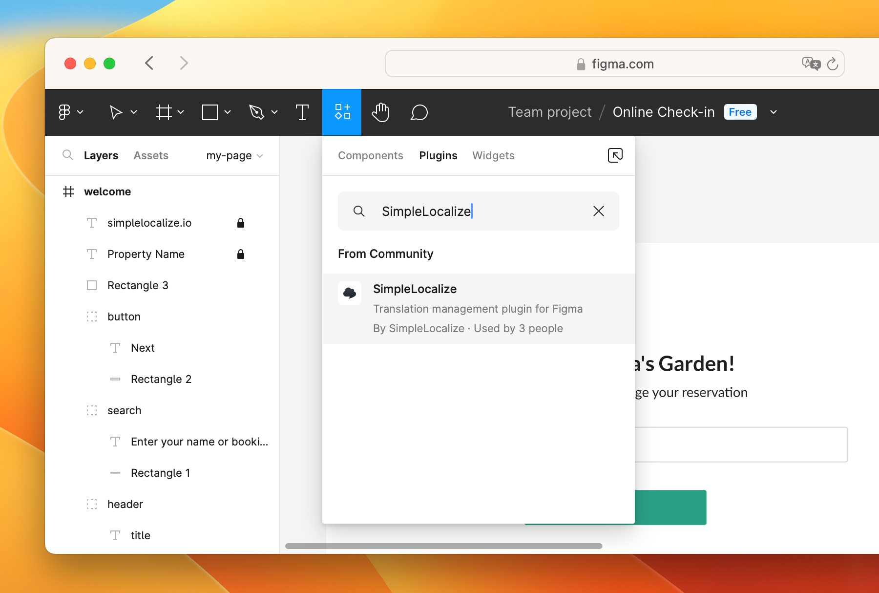 SimpleLocalize plugin in Figma Resources