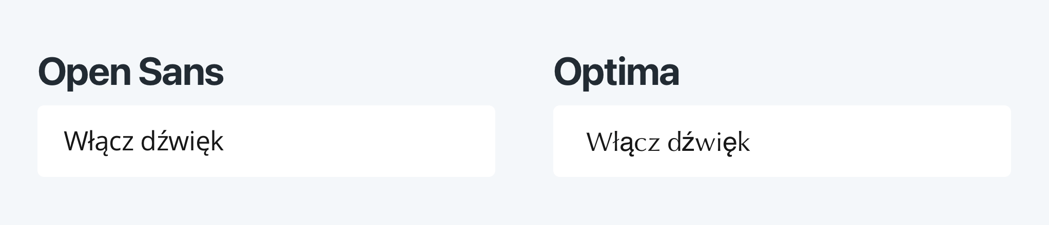 Font selection for multilingual support
