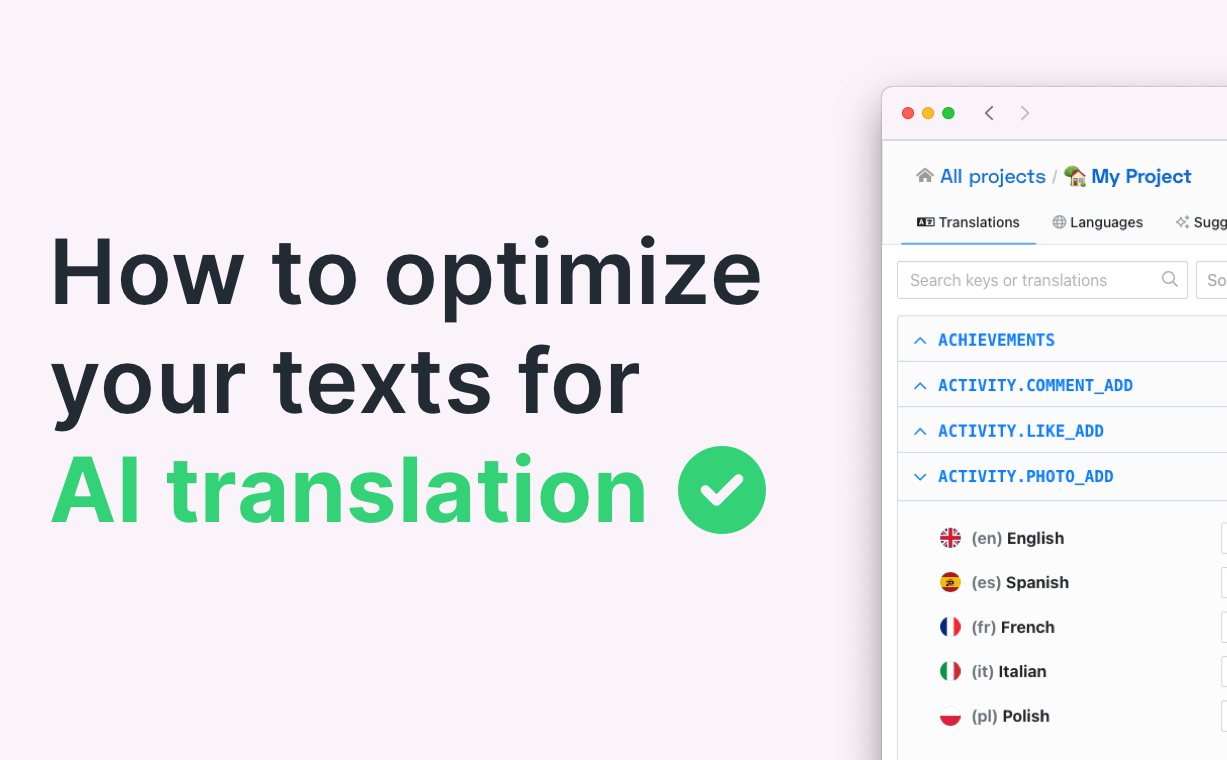 How to optimize your website for AI translation