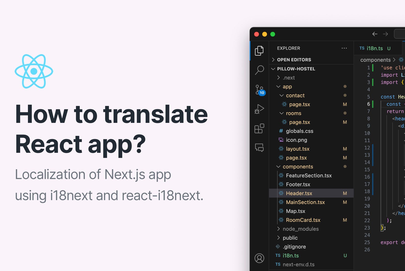 How to localize React app using i18next