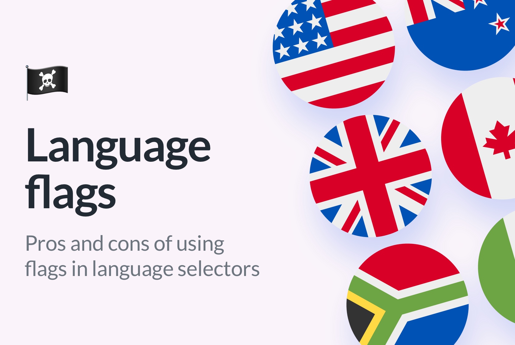 Flags in language selectors: should we keep or remove them?