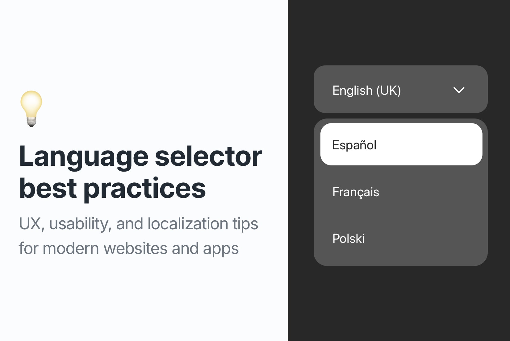 10 tips for creating a language selector in your website or app
