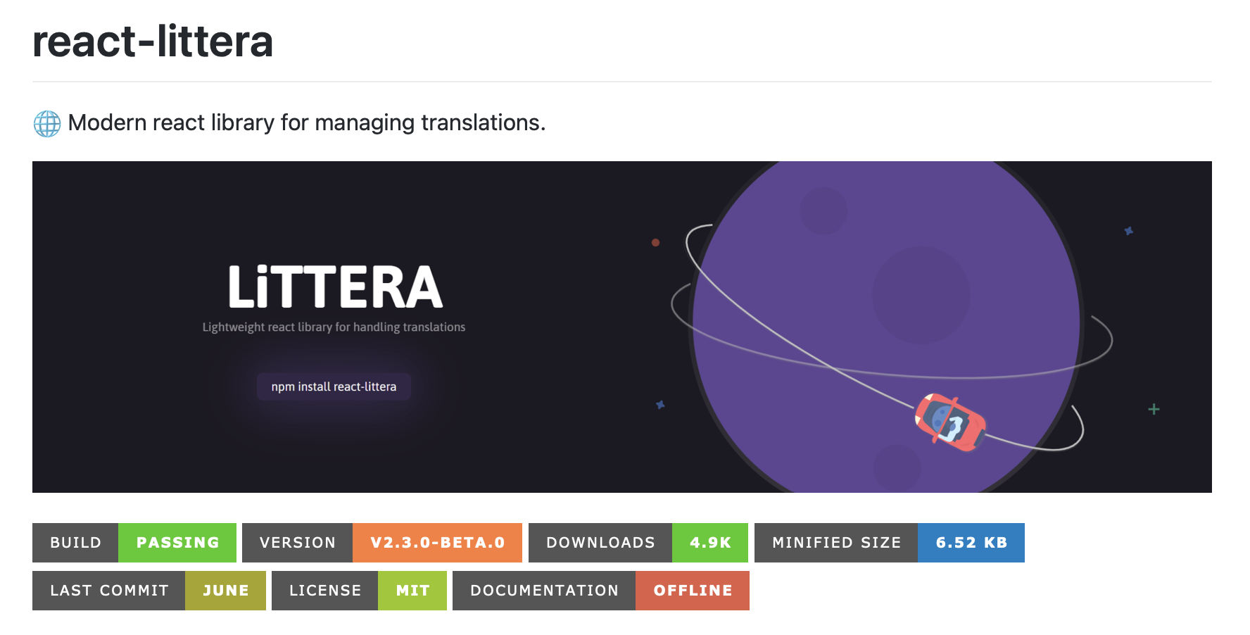 react littera for managing translations