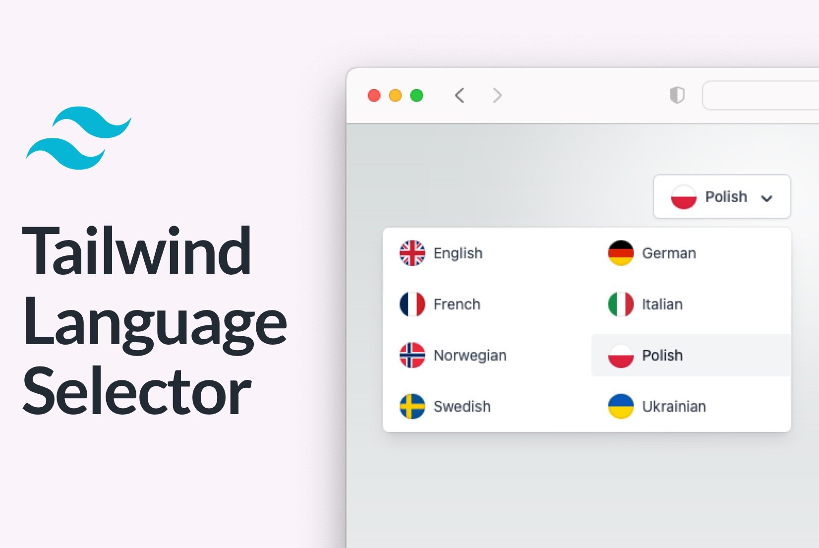 How to create a language selector with Tailwind CSS | SimpleLocalize