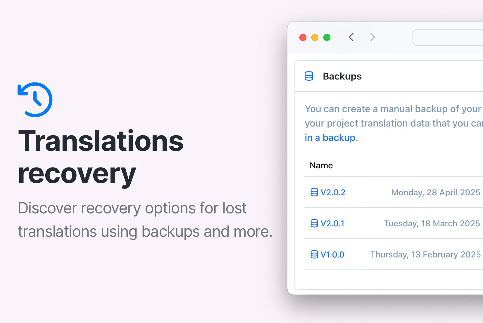 How to recover lost translations in SimpleLocalize