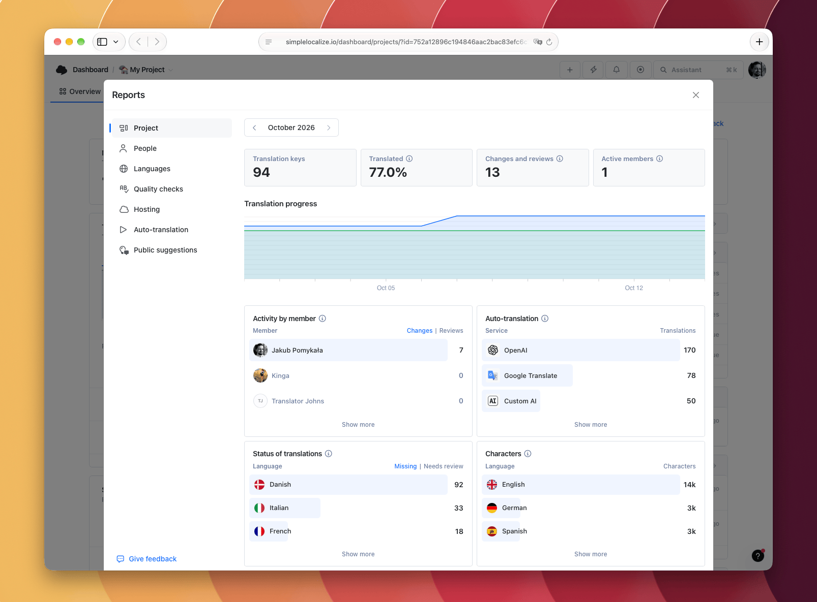 All reports in one place