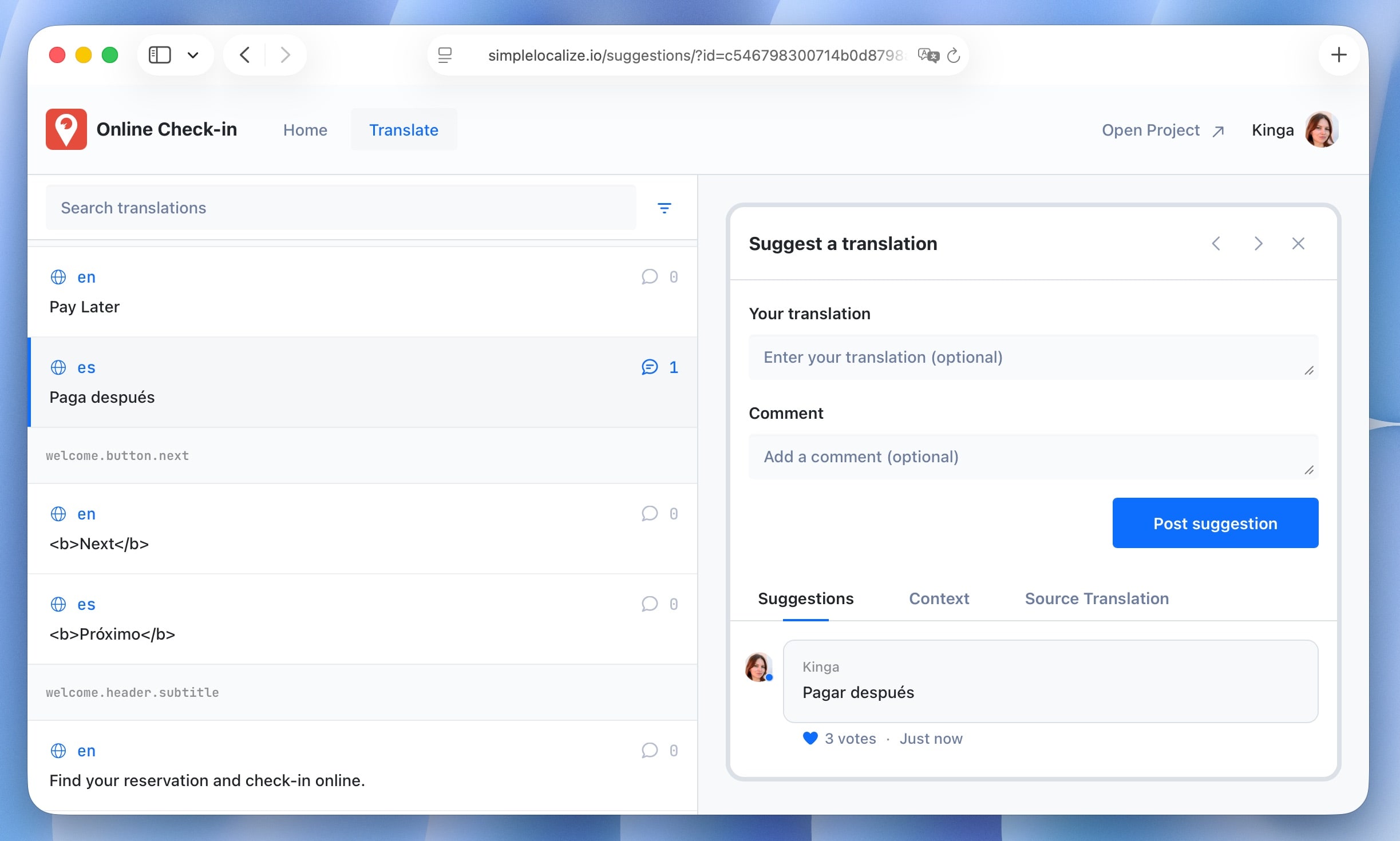 Voting for public suggestions