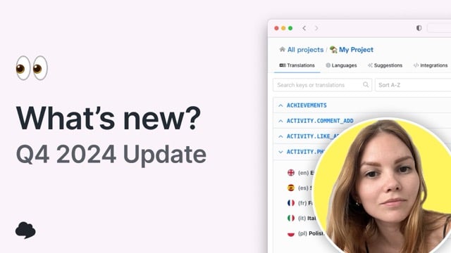 👀 What's new in SimpleLocalize