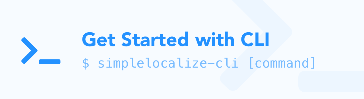 get started with localization cli tool