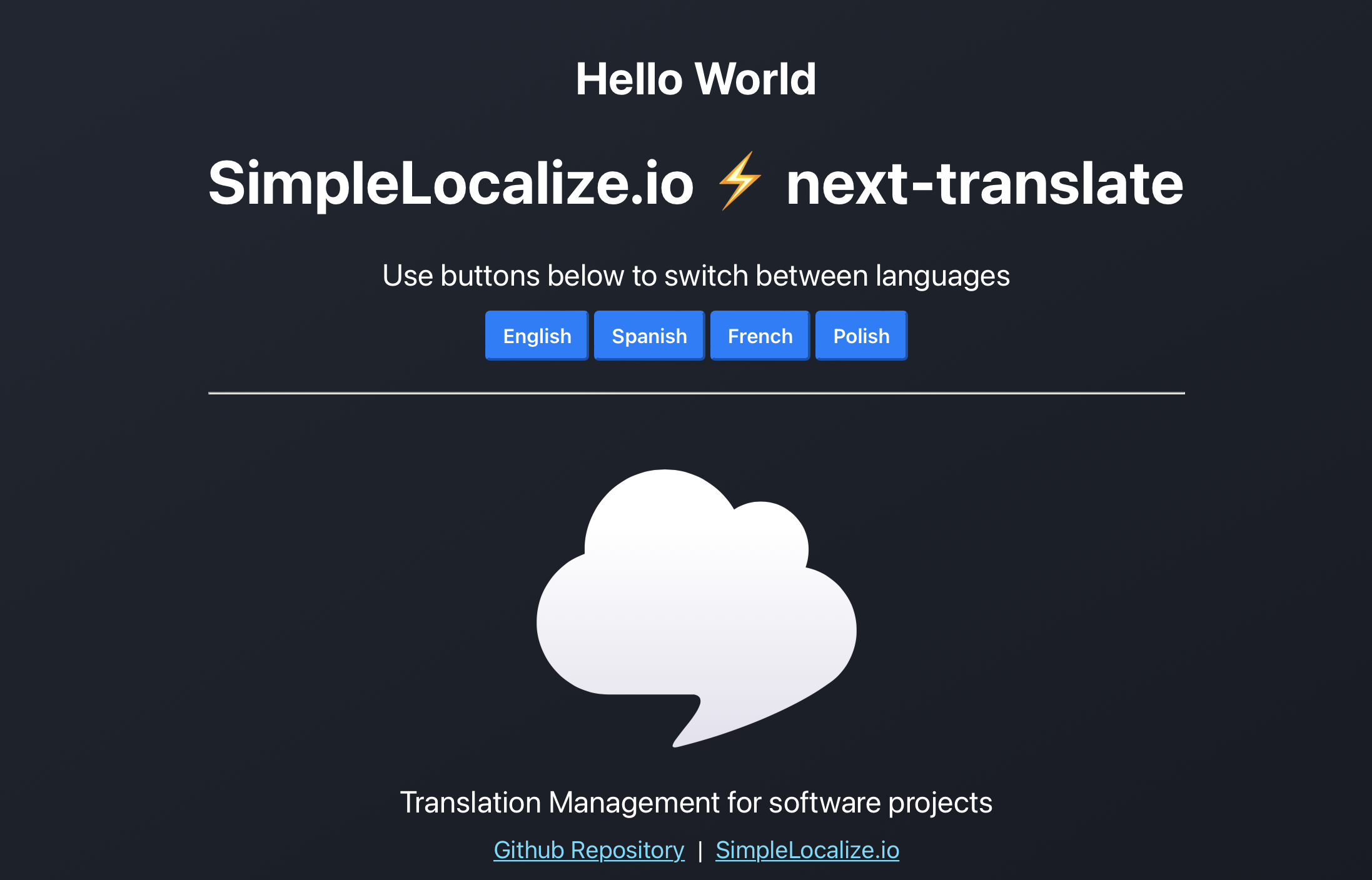 next-translate and SimpleLocalize example