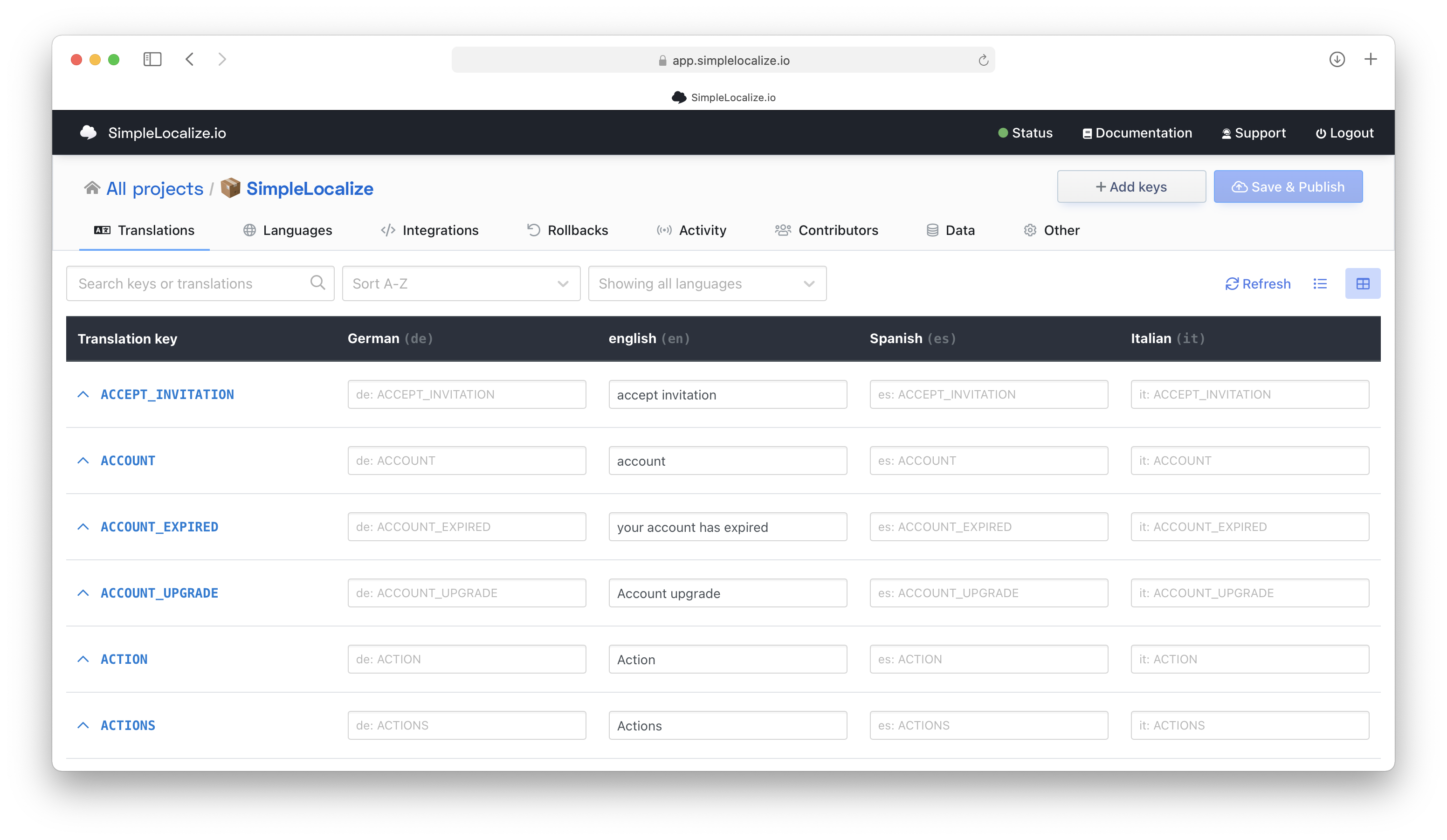 localizable strings translation editor