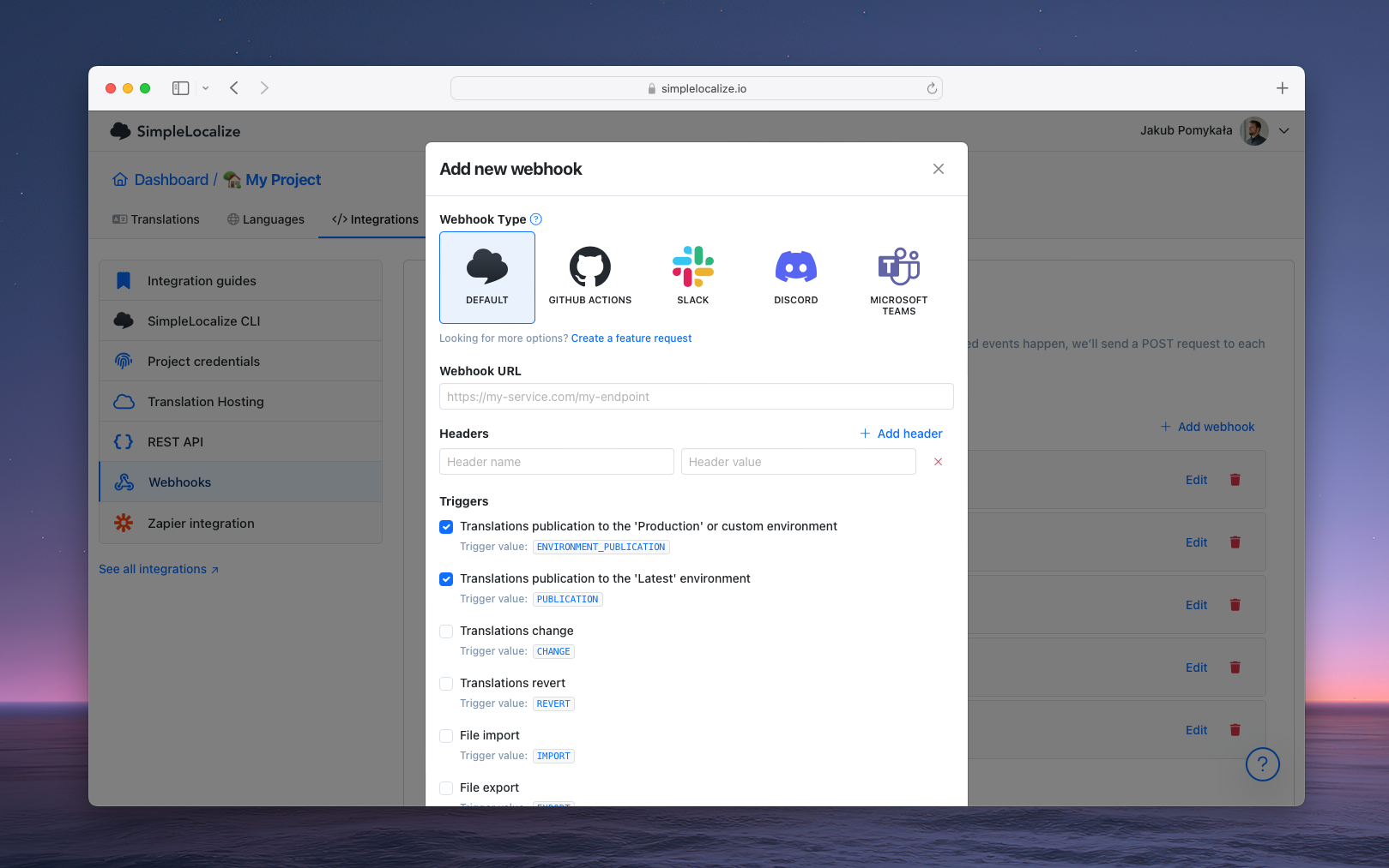 ⚡️ GitHub Actions, Slack, Discord, and Microsoft Teams integrations