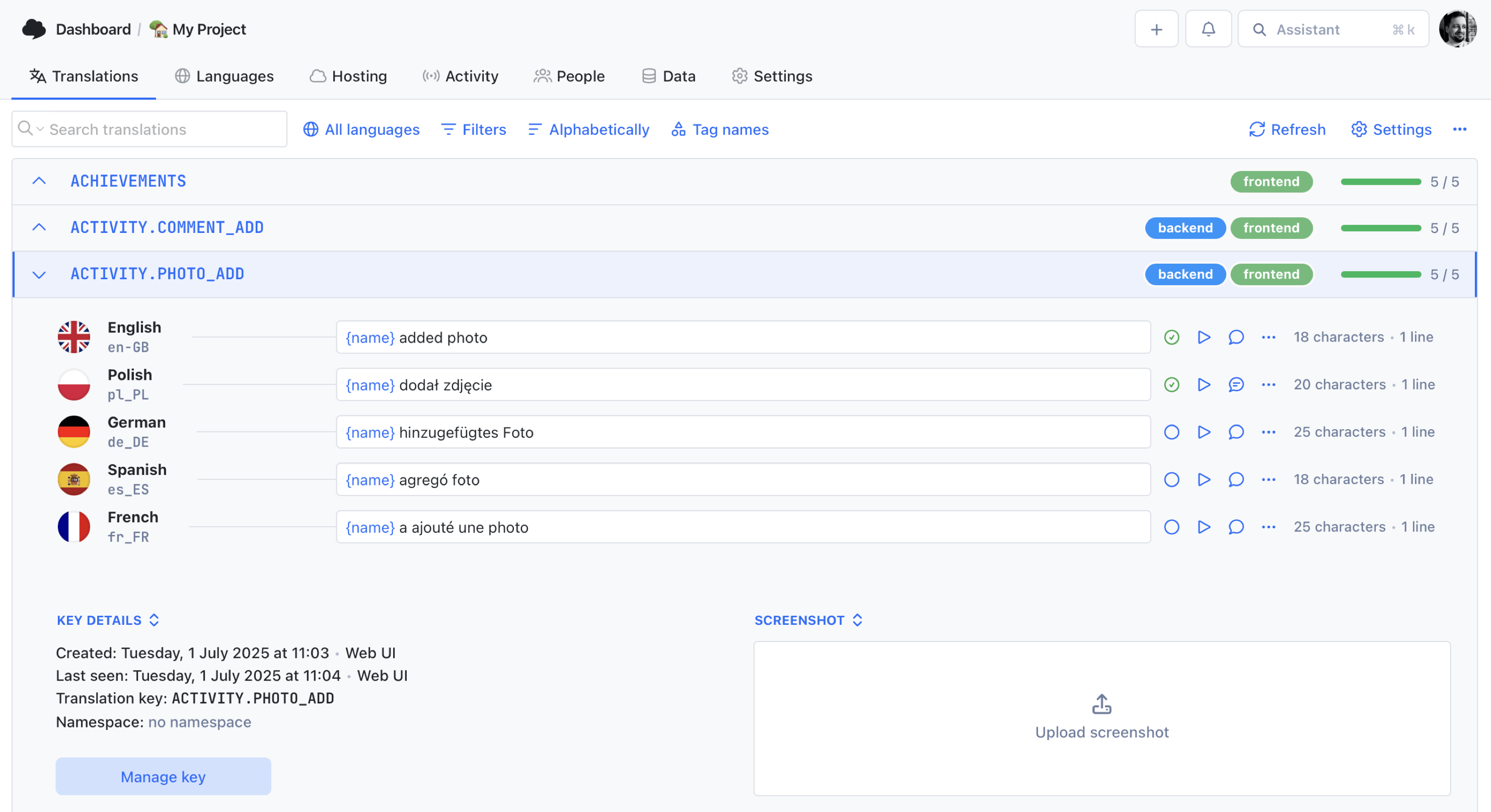 SimpleLocalize - translation editor